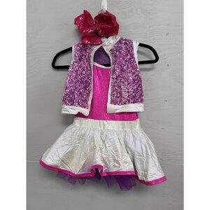 A Wish Come True Girl's Good Day 2 piece pink purple dance costume